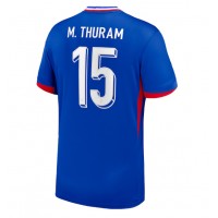 Camiseta Francia Marcus Thuram #15 Primera Equipación Replica Eurocopa 2024 mangas cortas